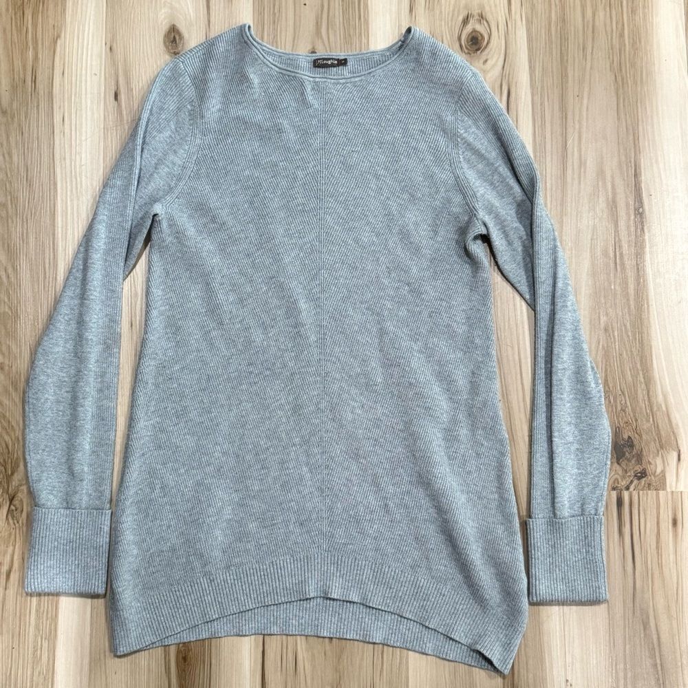 J McLaughlin Grey Knit Sweater Tunic Top Women’s Medium